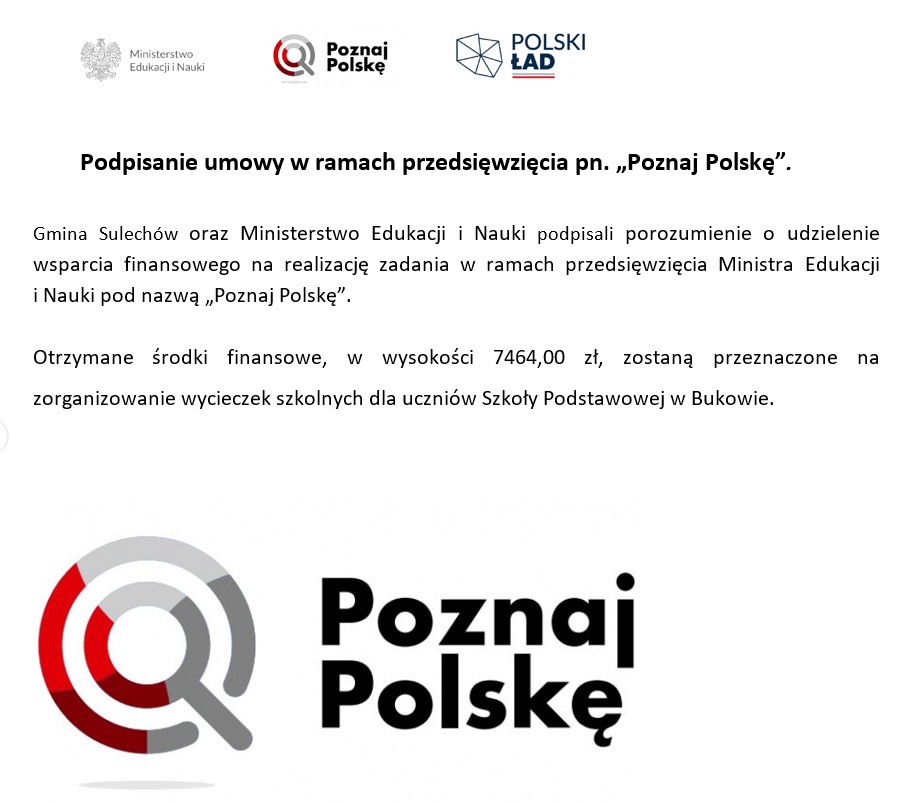 Plakat poznaj Polskę
