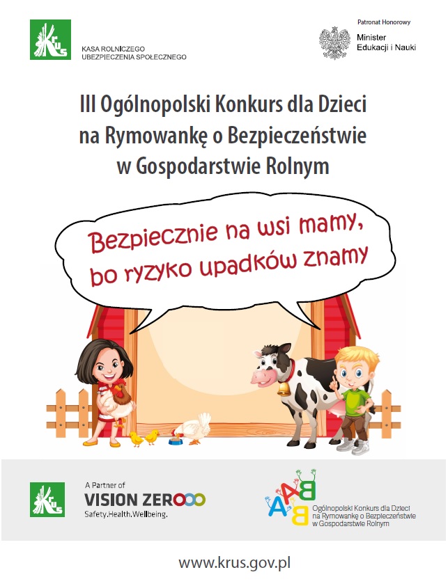 Plakat konkurs dla dzieci na rymowankę