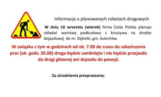 Zdjęcie do  Utrudnienia w ruchu