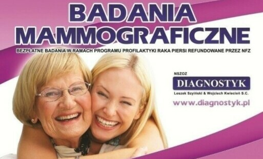 Zdjęcie do Bezpłatne badania mammograficzne dla os&oacute;b w wieku od 45 do 74 lat