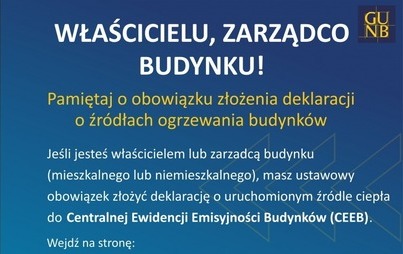 Zdjęcie do Przypominamy o obowiązku złożenia deklaracji o źr&oacute;dłach ogrzewania budynk&oacute;w