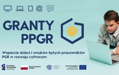 Zdjęcie do Przekazanie pierwszych laptop&oacute;w z programu "Granty PPGR"
