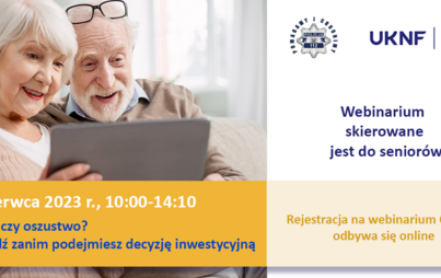 Zdjęcie do Webinarium dla senior&oacute;w